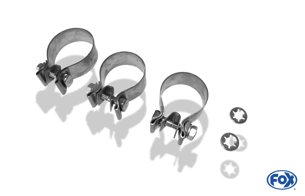 FOX Jeep Wrangler III - JK Endschalldämpfer quer Ausgang rechts/links - 160x80 Typ 53 rechts/links