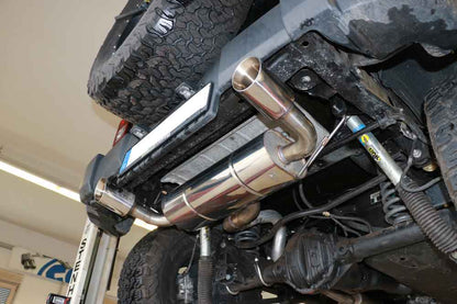 FOX Jeep Wrangler III - JK Endschalldämpfer quer Ausgang rechts/links - 1x100 Typ 25 rechts/links