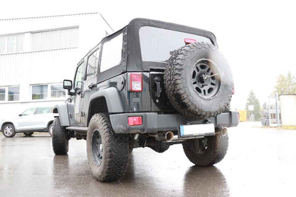 FOX Jeep Wrangler III - JK Endschalldämpfer quer Ausgang rechts/links - 1x100 Typ 25 rechts/links