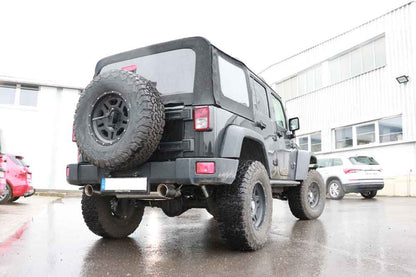 FOX Jeep Wrangler III - JK Endschalldämpfer quer Ausgang rechts/links - 1x100 Typ 25 rechts/links