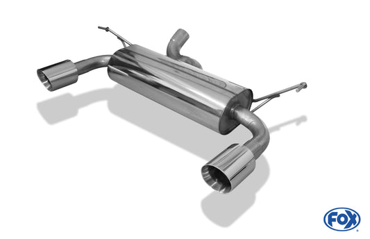 FOX Jeep Wrangler III - JK Endschalldämpfer quer Ausgang rechts/links - 1x100 Typ 25 rechts/links