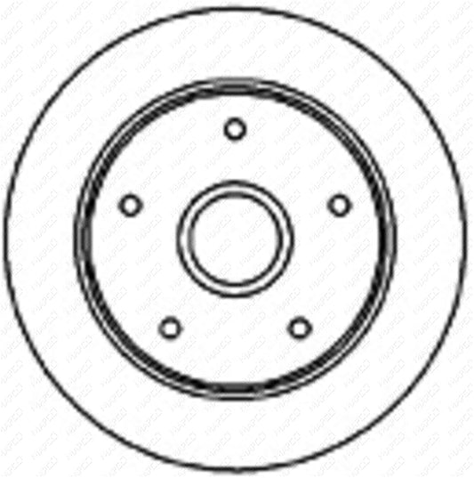MAPCO Bremsscheibe Hinterachse  25530