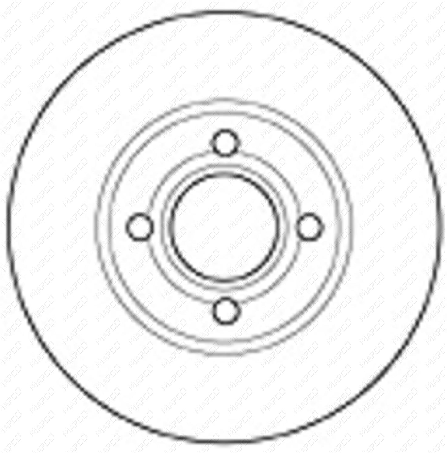 MAPCO Bremsscheibe Vorderachse  15863