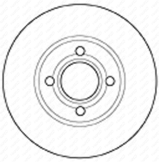MAPCO Bremsscheibe Vorderachse  15863