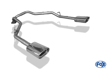 FOX Kia Sorento Typ JC Facelift Endrohrgeweih Ausgang rechts/links  - 135x80 Typ 53 rechts/links