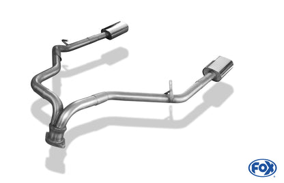 FOX Kia Sorento Typ JC Facelift V6 Endrohrgeweih Ausgang rechts/links  - 135x80 Typ 53 rechts/links