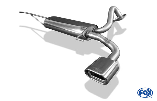 FOX Kia Cerato Schrägheck Endschalldämpfer einseitig - 135x85 Typ 53