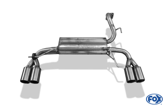 FOX Kia Cerato Schrägheck Endschalldämpfer Ausgang rechts/links - 2x80 Typ 12 rechts/links