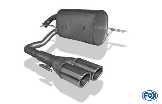 FOX Kia Picanto - BA Endschalldämpfer Ausgang mittig - 2x70 Typ 16