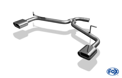 FOX Kia Cee`d Endrohrgeweih rechts/links - 135x80 Typ 53 rechts/links