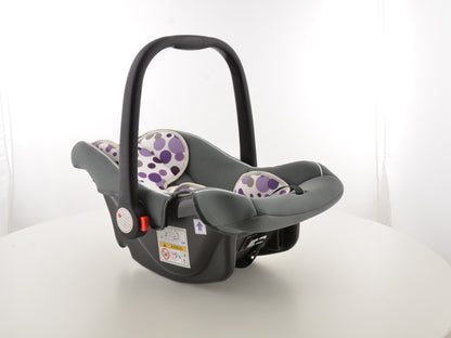 Kinderautositz Babyschale Autositz schwarz/weiß/lila Gruppe 0+, 0-13 kg