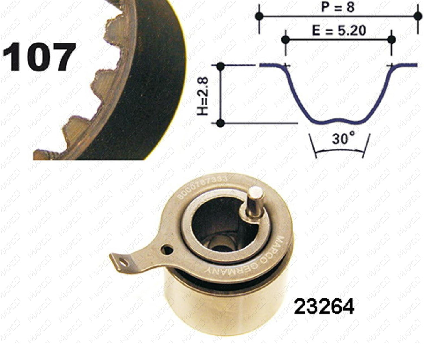 MAPCO Zahnriemensatz 73537