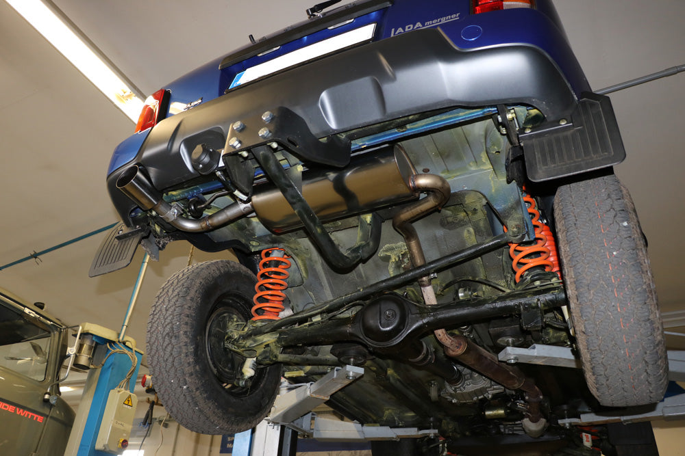 FOX Lada Niva 4x4 - Urban Endschalldämpfer quer Ausgang links - 1x90 Typ 10 links