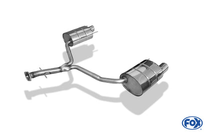 FOX Lexus IS 250 Endschalldämpfer rechts/links einflutig - 1x100 Typ 16 rechts/links