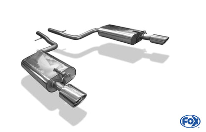 FOX Lexus LS 430 Endschalldämpfer Ausgang rechts/links - 115x85 Typ 33 rechts/links