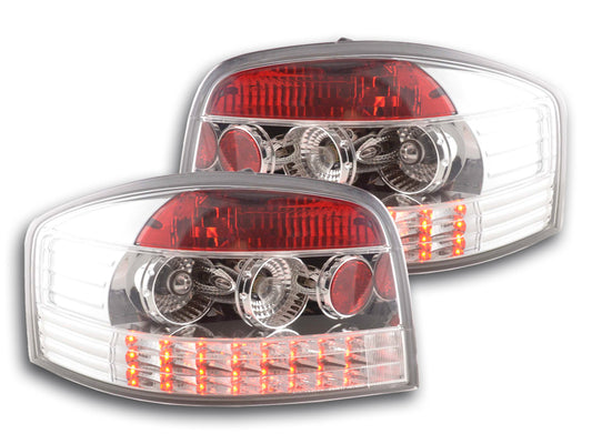 LED Rückleuchten Set Audi A3 Typ 8P Bj. 03-05 chrom