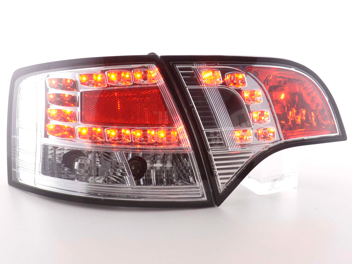 LED Rückleuchten Set Audi A4 Avant Typ 8E Bj. 04-08 chrom