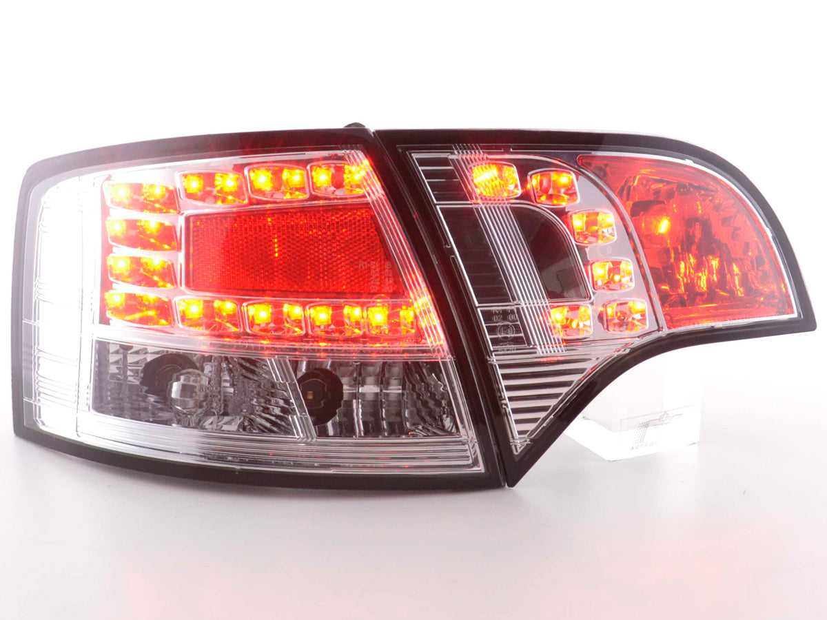 LED Rückleuchten Set Audi A4 Avant Typ 8E Bj. 04-08 chrom