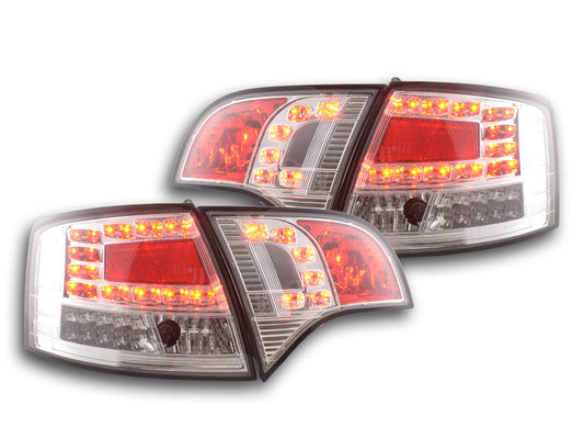 LED Rückleuchten Set Audi A4 Avant Typ 8E Bj. 04-08 chrom