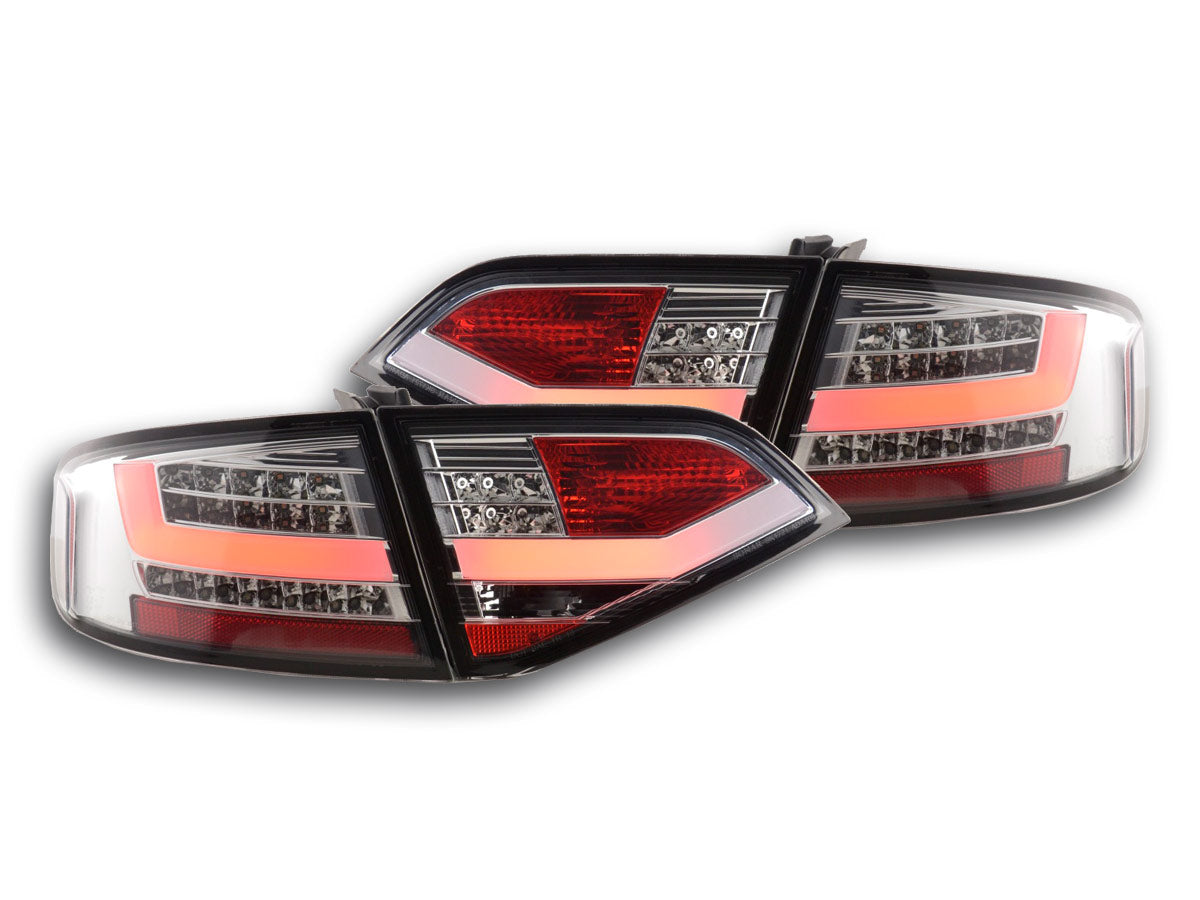 LED Rückleuchten Set Audi A4 B8 8K Limo Bj. 07-11 chrom