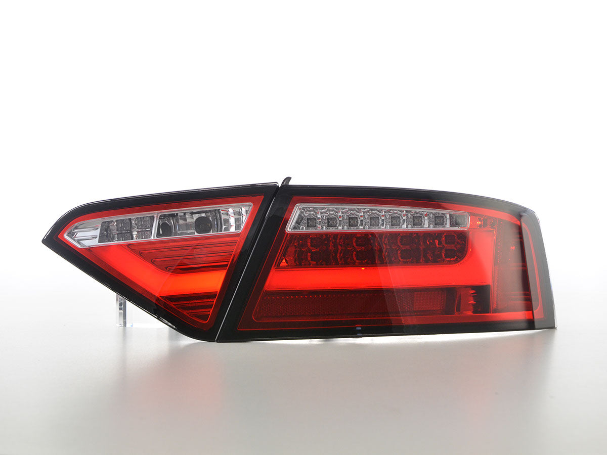 LED Rückleuchten Set Lightbar Audi A5 8T Coupe/Sportback Bj. 07-11 rot/klar