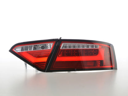 LED Rückleuchten Set Lightbar Audi A5 8T Coupe/Sportback Bj. 07-11 rot/klar