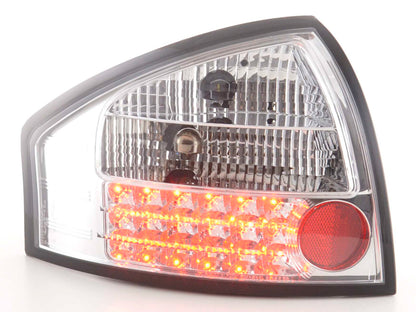 LED Rückleuchten Set Audi A6 Limousine Typ 4B Bj. 97-03 chrom
