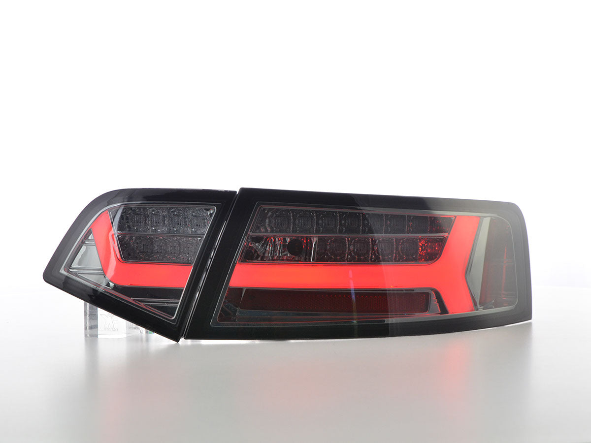 LED Rückleuchten Set Lightbar Audi A6 4F Limo Bj. 08-11 smoke