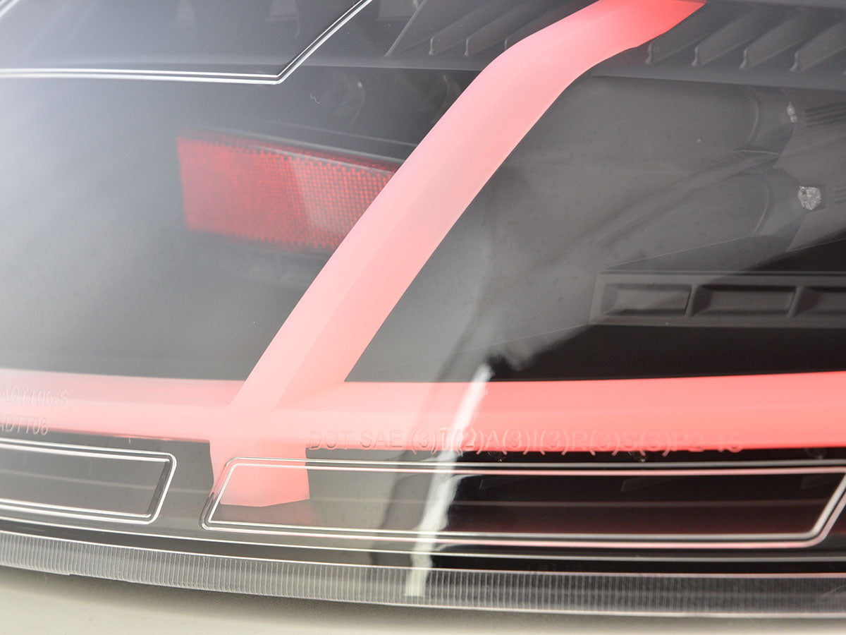 LED Rückleuchten Set Lightbar Audi TT 8J Bj. 06-14 schwarz