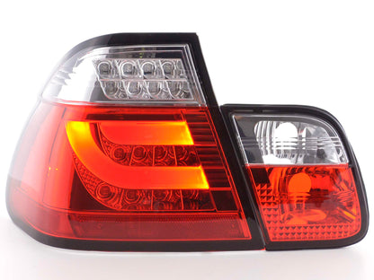 LED Rückleuchten Set Lightbar BMW 3er E46 Limo Bj. 98-01 rot/klar