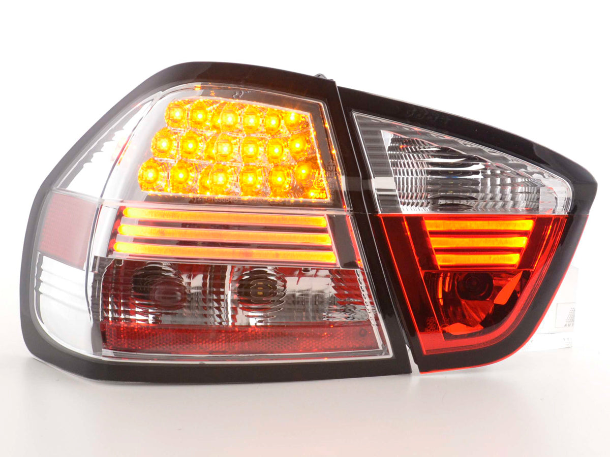 LED Rückleuchten Set BMW 3er E90 Limousine  05-08 chrom