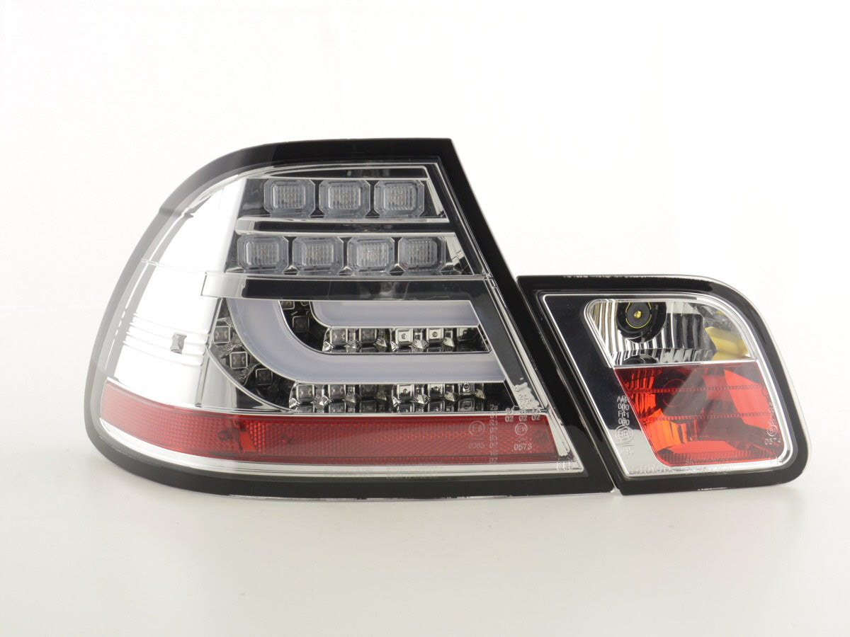 LED Rückleuchten Set BMW 3er E46 Coupe Bj. 03-07 chrom