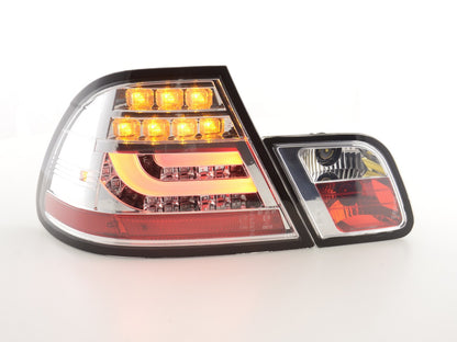 LED Rückleuchten Set BMW 3er E46 Coupe Bj. 99-03 chrom