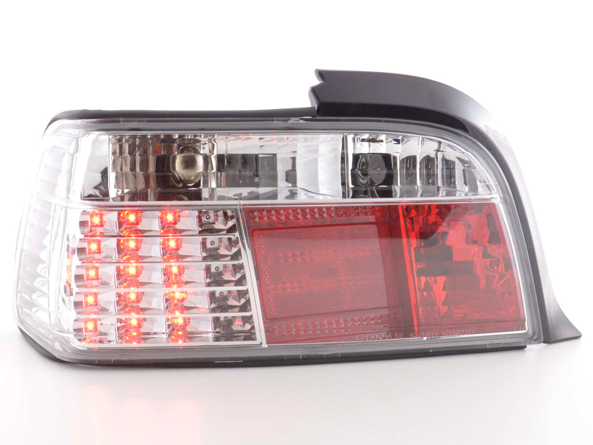 LED Rückleuchten Set BMW 3er Coupe Typ E36 Bj. 91-98 chrom