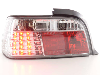 LED Rückleuchten Set BMW 3er Coupe Typ E36 Bj. 91-98 chrom