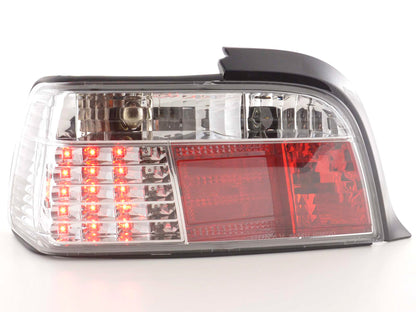 LED Rückleuchten Set BMW 3er Coupe Typ E36 Bj. 91-98 chrom