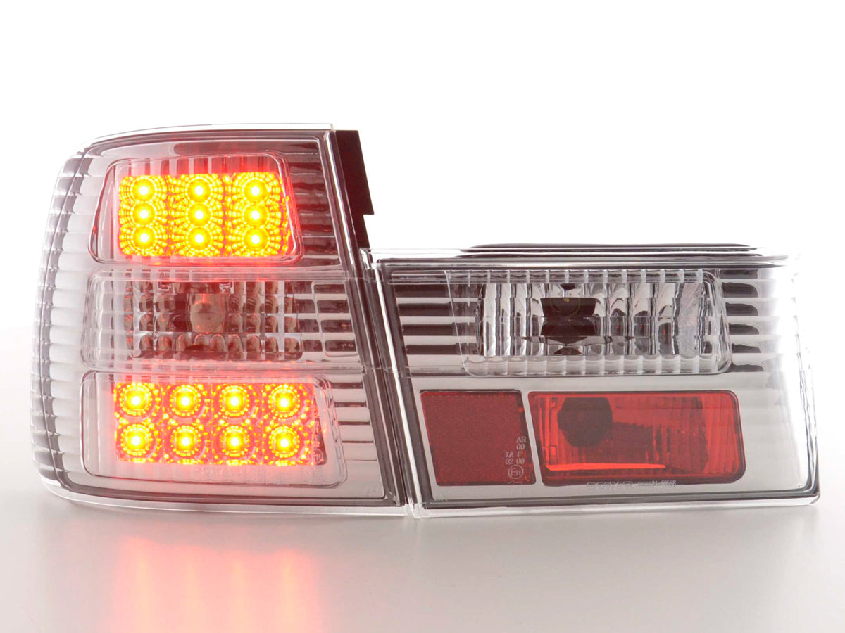 LED Rückleuchten Set BMW 5er Typ E34 Bj. 88-94 chrom