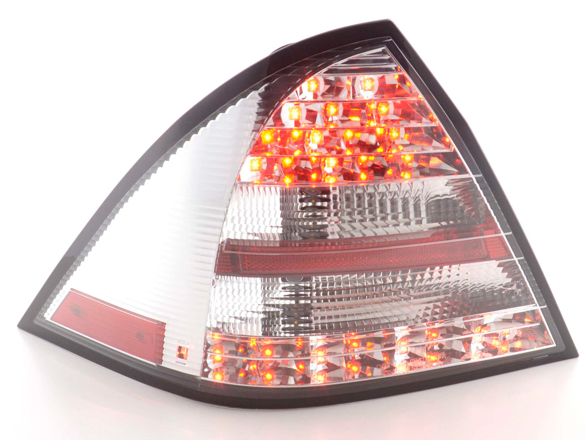LED Rückleuchten Set Mercedes C-Klasse Typ W203 Limo Bj. 01-04 chrom