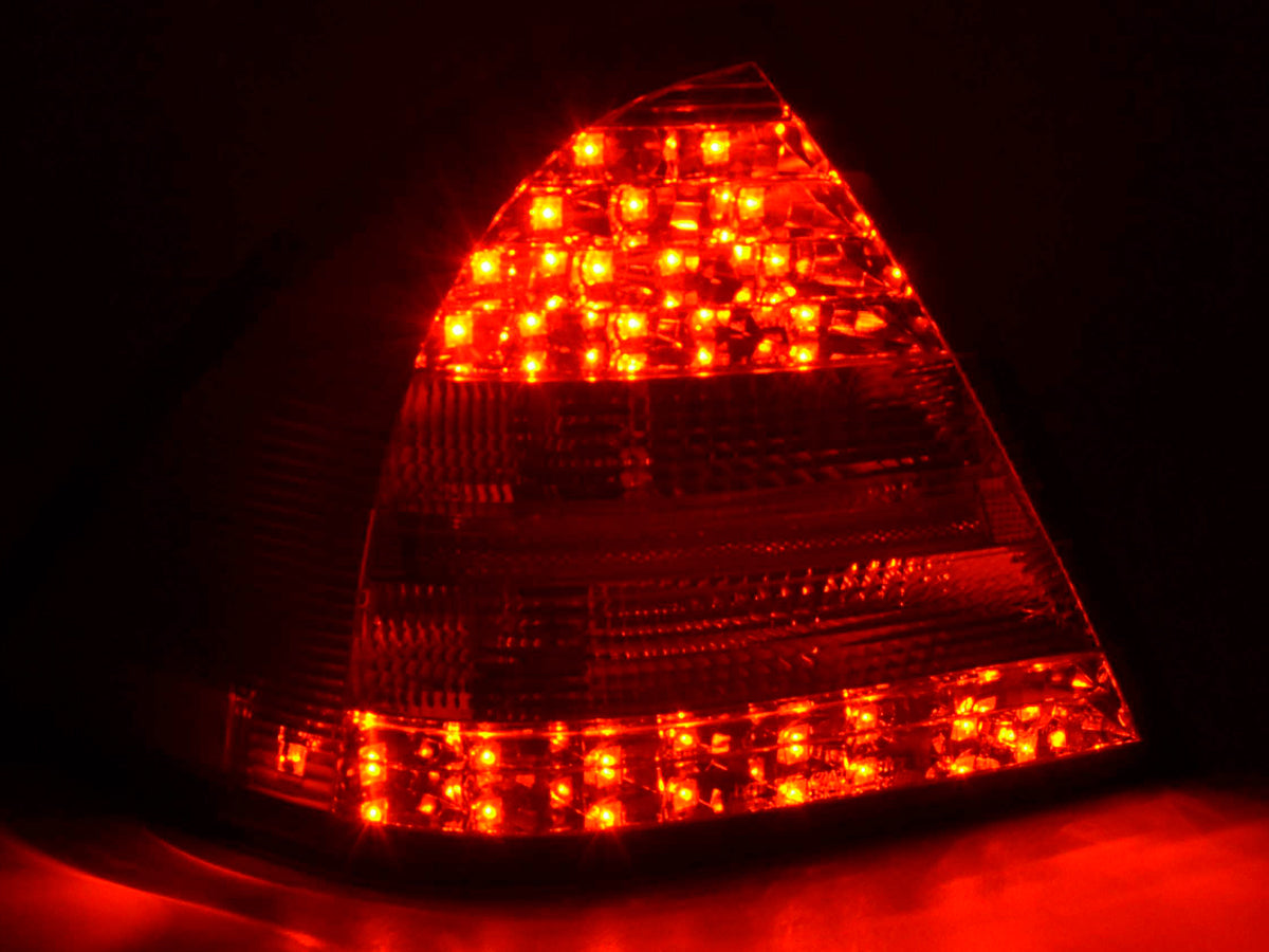 LED Rückleuchten Set Mercedes C-Klasse Typ W203 Limo Bj. 01-04 chrom