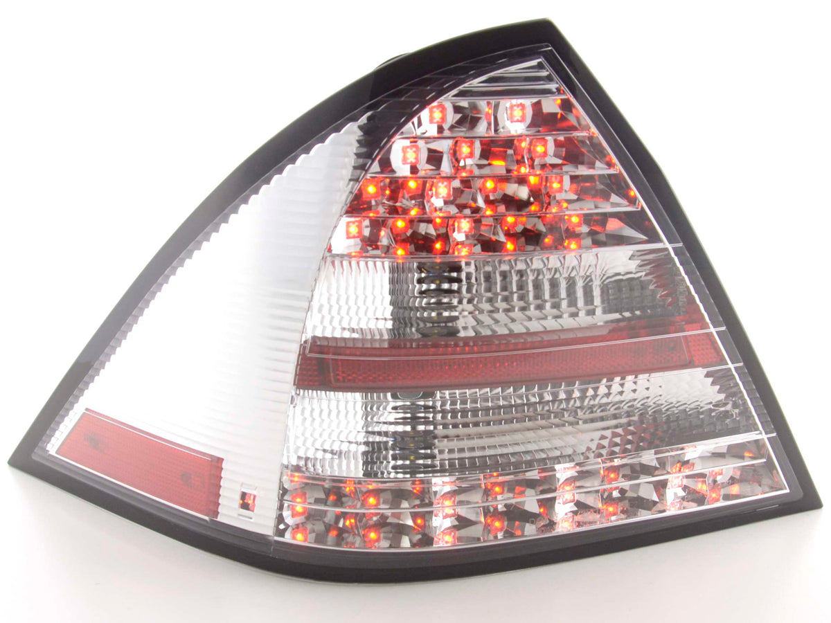LED Rückleuchten Set Mercedes C-Klasse Typ W203 Limo Bj. 05-07 chrom