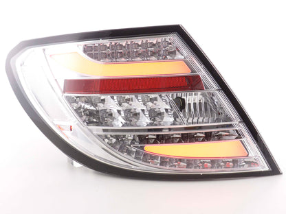 LED Rückleuchten Set Mercedes C-Klasse Typ W204 Bj. 2011- chrom
