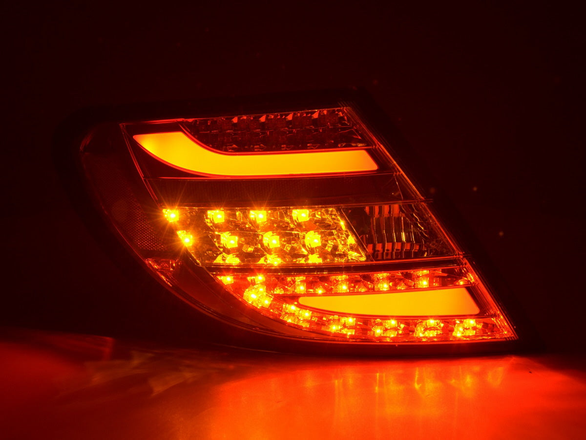 LED Rückleuchten Set Mercedes C-Klasse W204 Bj. 07-11 chrom
