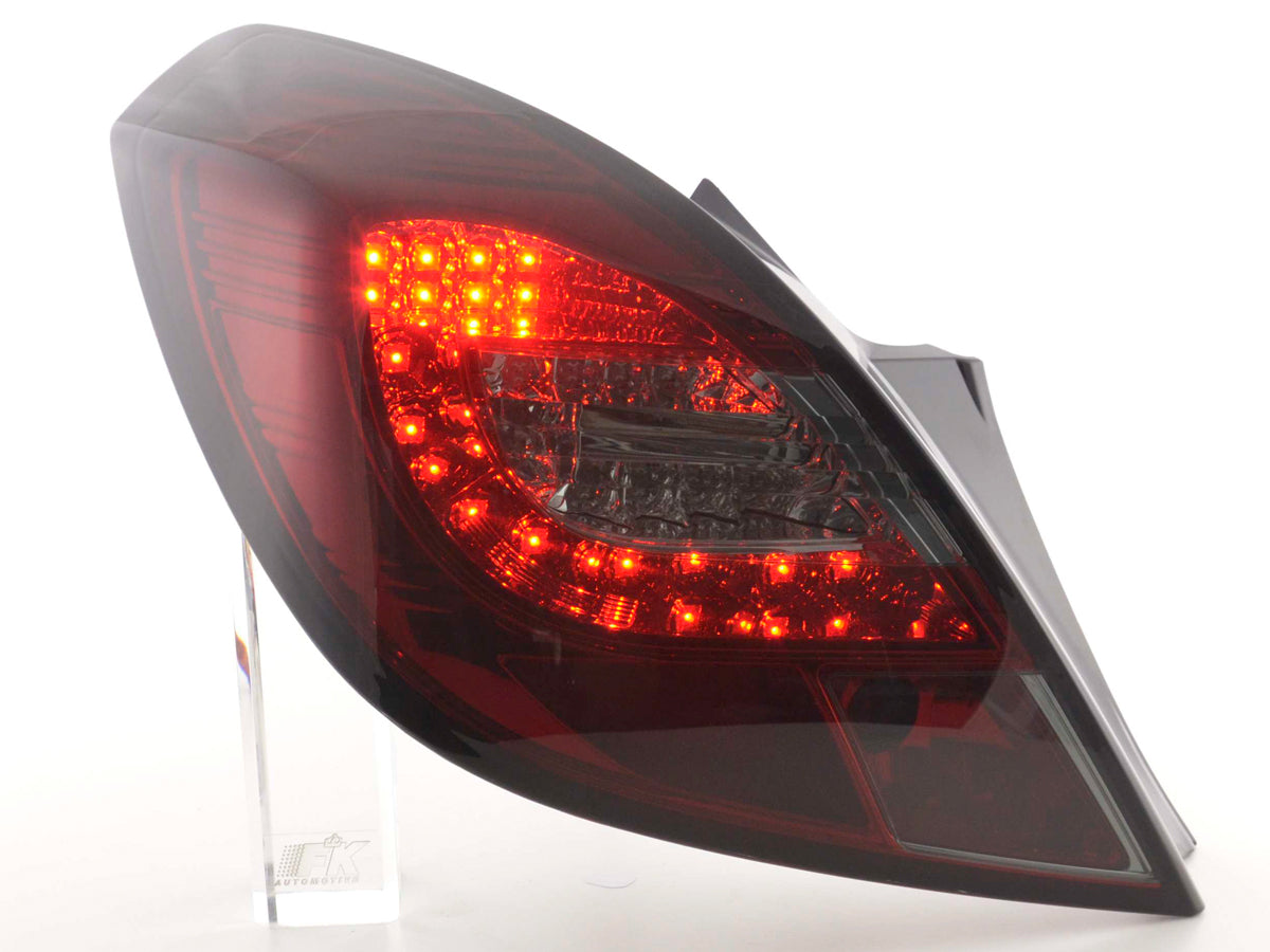 LED Rückleuchten Set Opel Corsa D 3-türig Bj. 06-10 rot/schwarz