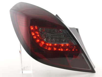 LED Rückleuchten Set Opel Corsa D 3-türig Bj. 06-10 rot/schwarz