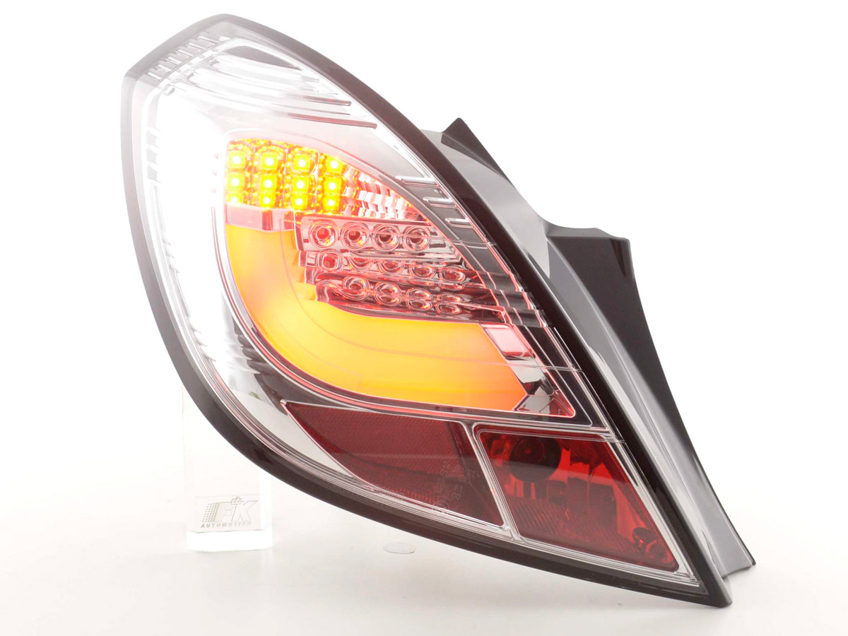 LED Rückleuchten Set Opel Corsa D 3-türig Bj. 06-10 chrom