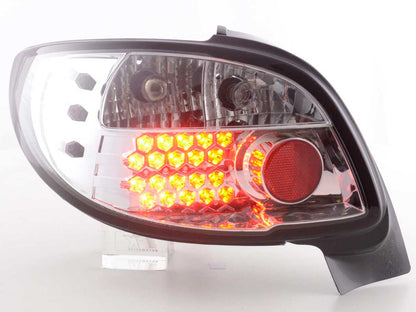 LED Rückleuchten Set Peugeot 206 CC Cabrio Bj. 98-05 chrom