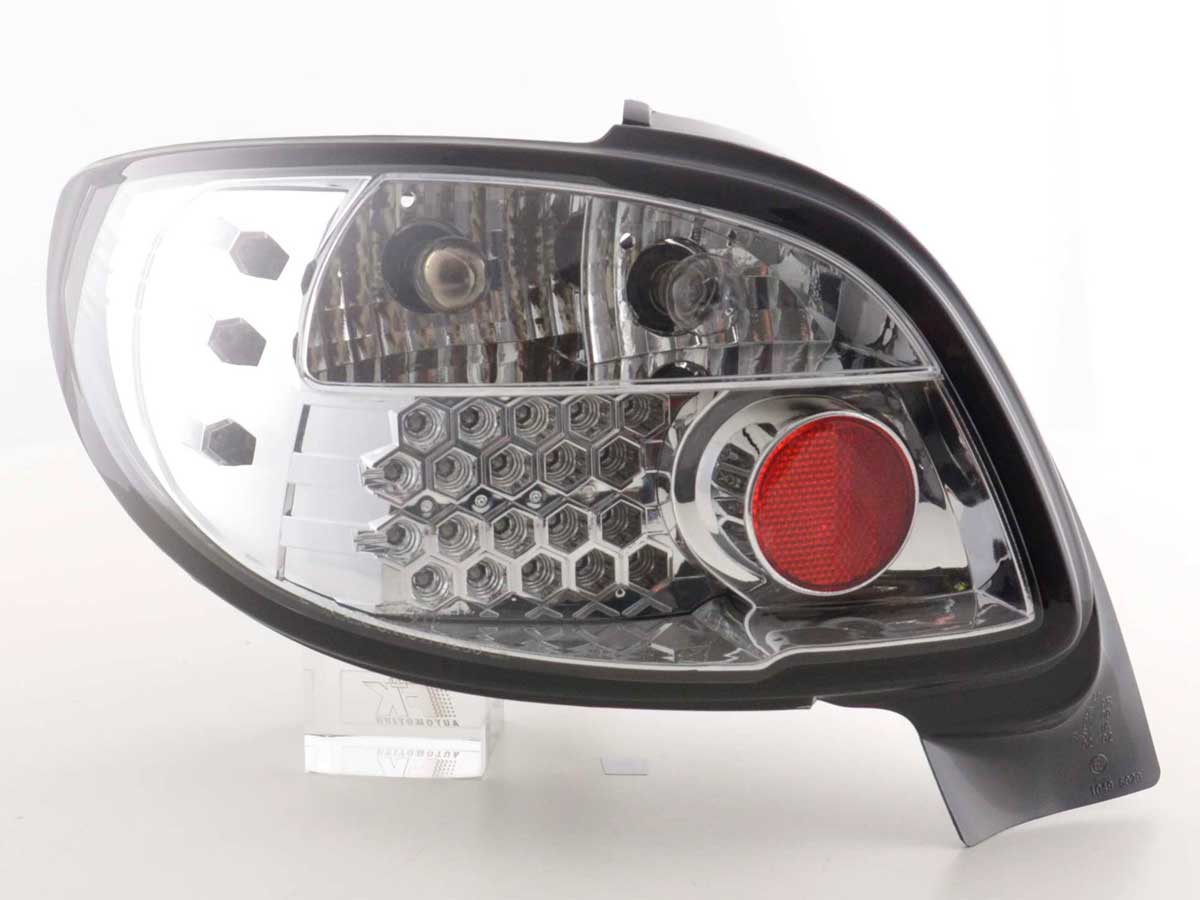 LED Rückleuchten Set Peugeot 206 CC Cabrio Bj. 98-05 chrom