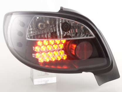 LED Rückleuchten Set Peugeot 206 CC Cabrio Bj. 98-05 schwarz