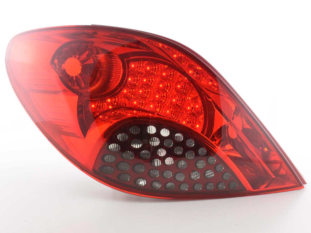 LED Rückleuchten Set Peugeot 207 Bj. 06-09 rot/schwarz