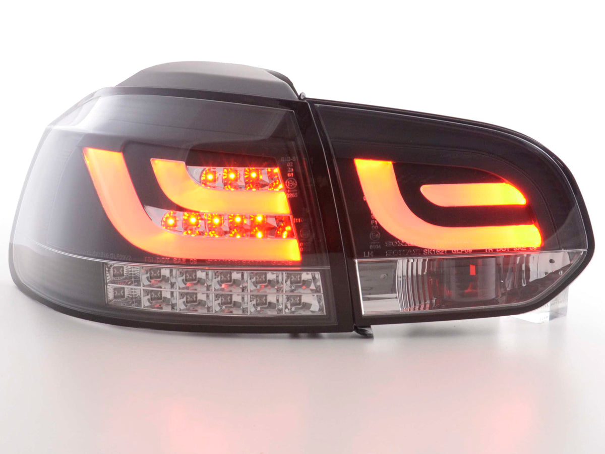 LED Rückleuchten Set VW Golf 6 Typ 1K Bj. 2008 bis 2012 schwarz mit Led Blinker